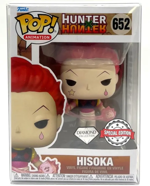 Funko Pop! Hunter X Hunter Hisoka #652 Diamond Special Edition with Protector