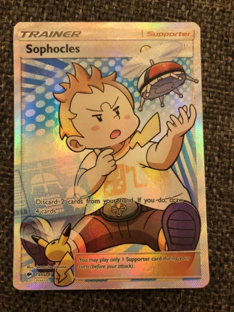 Pokémon TCG Sophocles Burning Shadows 146/147 Holo Full Art