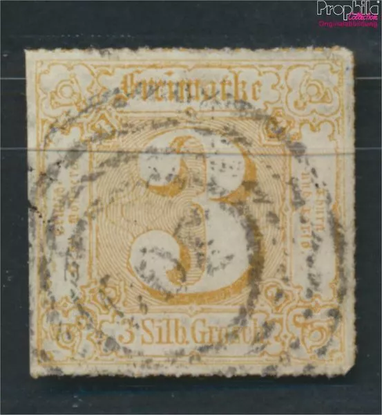 Briefmarken Thurn und Taxis 1866 Mi 50 fein (B-Qualität) geprüft gestempel(92769