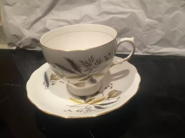 Vintage Colclough 'Stardust' English fine Bone China tea cup and saucer VGC