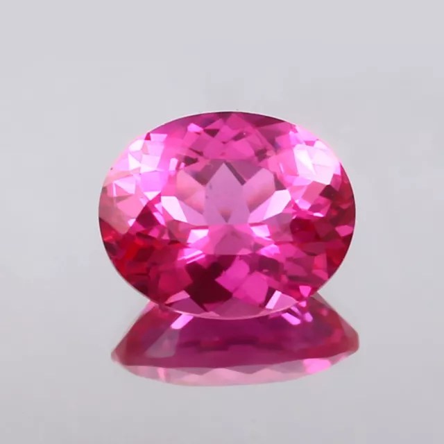 AAA+ Grade Natural Flawless Ceylon Pink Sapphire Loose Gemstone Oval Cut 7.35 Ct