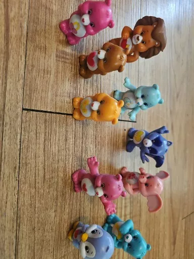 lot of 10 Care Bears 3" Poseable Figure Plastic TCFC Toys PVC