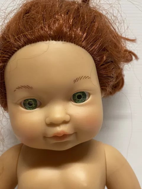 Sum Sum #TR16 Baby Doll Red Hair Green Eyes 30cm Toy Plastic Body Good 4 Reborn