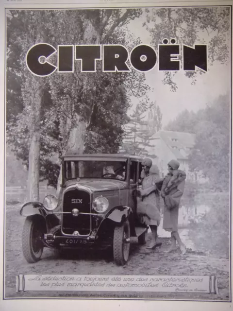 1929 Citroën Car Seduction Press Advertising Citroën Features