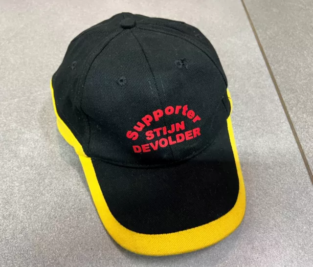 Casquette Cap Noire Velo Cyclisme Supporter Coureur Cycliste Stijn Devolder