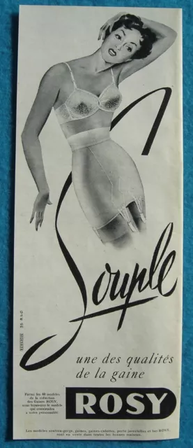 Publicité Papier - Lingerie ROSY de 1954