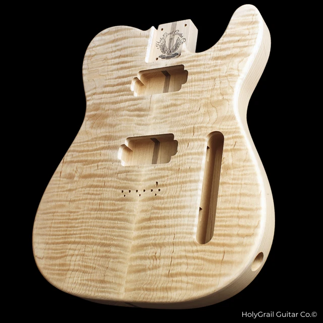 CORPS HOLYGRAIL TELECASTER ~ érable flamme ~ aulne ~ noyer ~ corps de ...