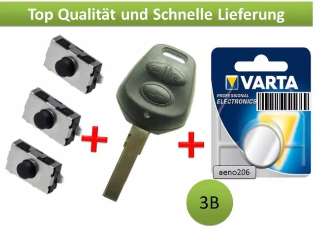 3Tasten Schlüssel Gehäuse  Für Porsche Boxster 911 918 996 986 Key Chiave