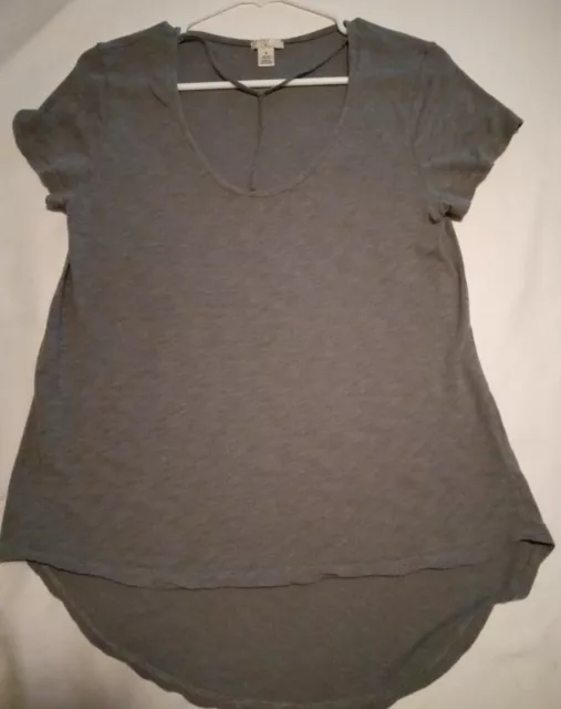 Nordstrom BP Womens Juniors Short Sleeve Grey Shirt medium M D20