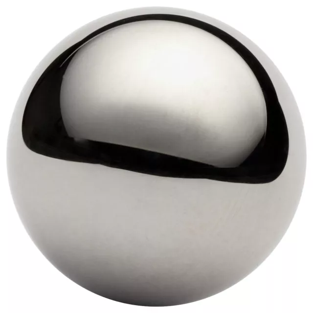 10-Pack 302 Stainless Steel Sphere, Grade G100, Mirror-Like Finish 1" Diameter