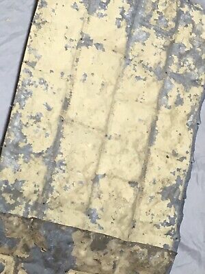 Antique 30+ Sq Ft Exterior Galvanized Metal Sheets Panels Cut Stone Vtg 278-20E 2