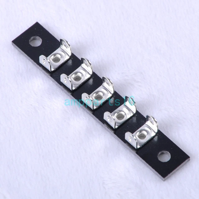 3pcs Vintage Turret Terminal Tag Strip 5Pins Board Point to Point Tube Amp DIY