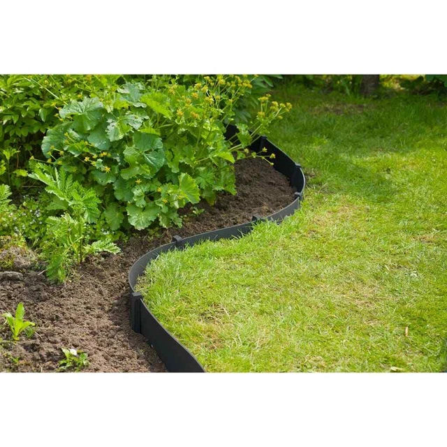 Bordo Per Giardino Nature In Rotolo - PVC Riciclato - 15m X 14cm - Delimita Aiuole E Prati - 5