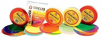 Papel tisular Hygloss Products HYG88155 480 círculos primarios - colores