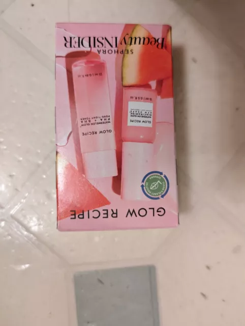 NEW Sephora Insider Birthday Watermelon Glow Recipe Set Toner & Dew Drops Mini's