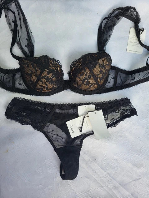Soutien-gorge Aubade Plumetis Chic Dune - 85F (70F EU) - Bonnet F Moulé Invisible - Neuf Avec étiquettes