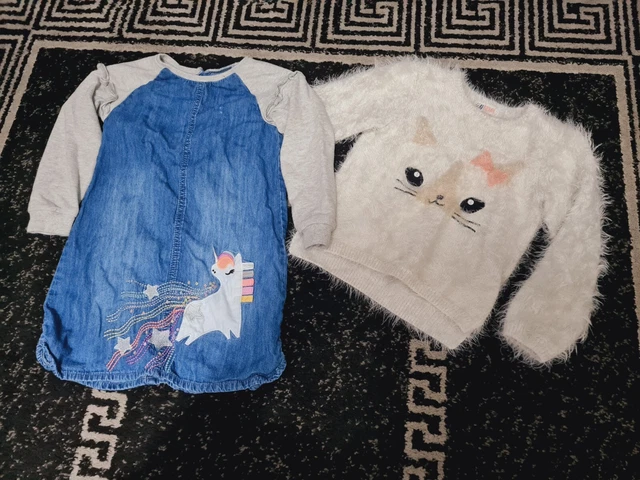 #A40💜 Huge Bundle Of Girls Clothes 6-7years NEXT GEORGE H&M M&S F&F GAP PRIMARK 11