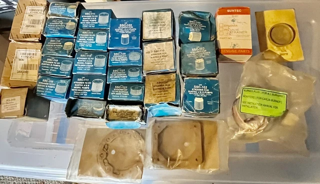 Lot Of 25 + Oil Strainer Kit with gasket Suntec Beckett Oil Pump Gaskets &Extras