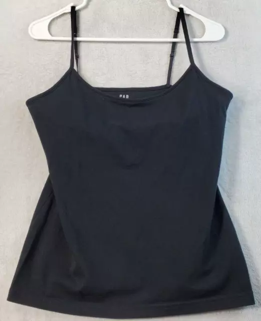 Gap Tank Top Womens Size Medium Black Knit Cotton Sleeveless Round Neck Casual