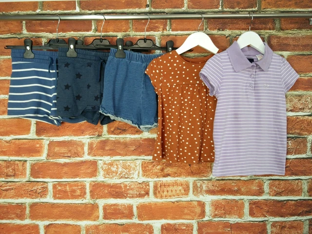 Girls Bundle Age 5-6 Years Next Gap Top T-Shirt Shorts Summer Holiday Kids 116Cm