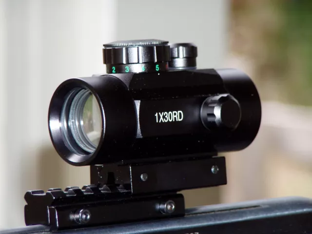 1X30 Cross Holographic Riflescope Optics Scope Red Green Dot Tactical Sight