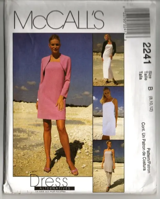 Pantalones de Vestir MCCALL'S 2241 Misses' Shrug Talla B 8 - 10 - 12 Patrón de Costura SIN CORTAR