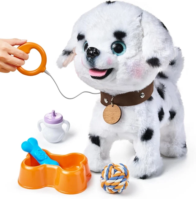 Nuheby Peluche Chien Interactif Jouet Enfant,Chien Qui Marche et