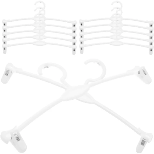 30 Pcs Clothing Drying Rack Infant Clothes Hangers Pants with Clips Underwear