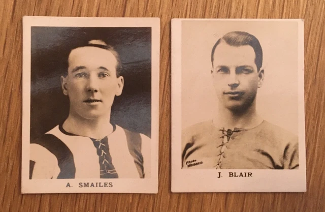 Sheffield Wednesday x 2 Trade Cards by Thomson 1923 Footballers (Small)