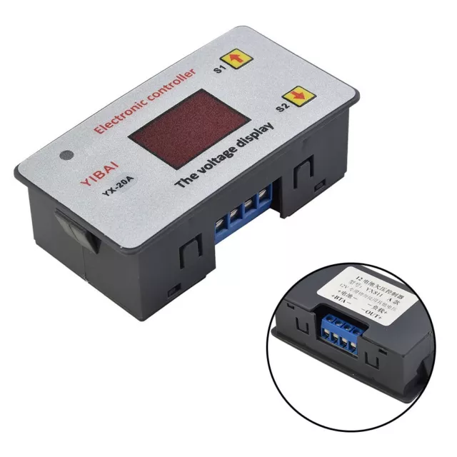 Précision 0.1V Batterie Under-Voltage Contrôleur 79 43 39.5mm 12V Pratique