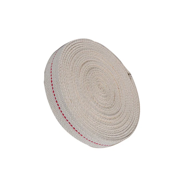 Mèche Ronde En Coton Tressé Pour Lampes à Huile - 10 Mètres X 4 Mm - Pour Bougies Et Lampes à Huile/Alcool - Faite Main