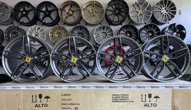 Spider Banded Rims ORIGINAL FERRARI 488 GTB Spider Rims Velgen Rims FORGED WHEELS KIT 20 ...