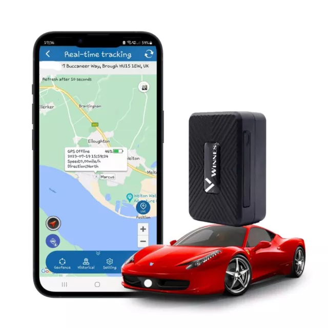 Mini GPS Tracker Anti-Verlust persönliches Fahrzeug Gepäck versteckt kompakt GPS