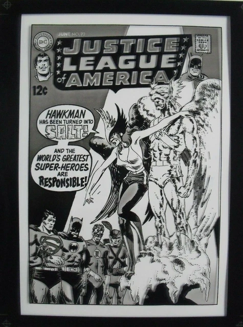 Production Art JUSTICE LEAGUE OF AMERICA #72 cover, JOE KUBERT art