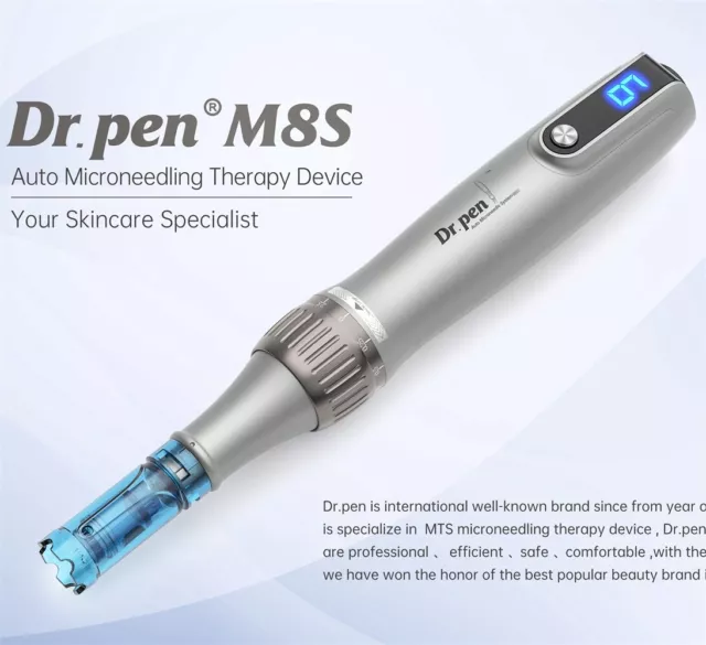 Dr Pen Ultima M8S Electric Microneed le Stamp Skin Care Pen Wrinkles Cartridges