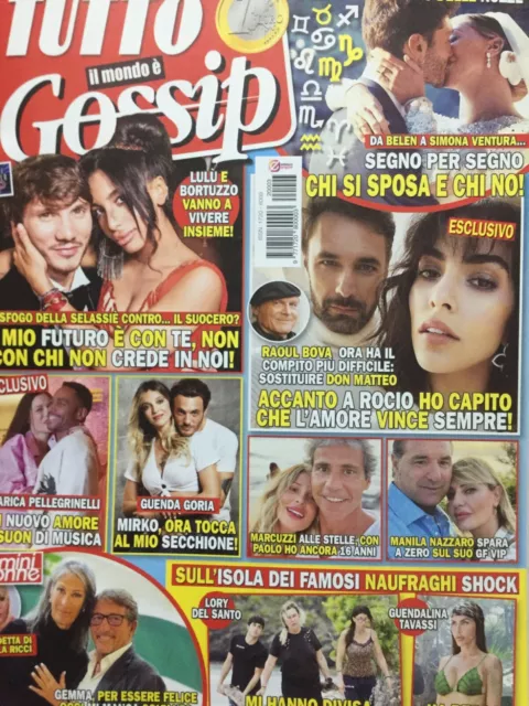 Tutto Gossip 2022 3.Raoul Bova-Rocio Munoz Morales,Laura Pausini,Federica Nargi