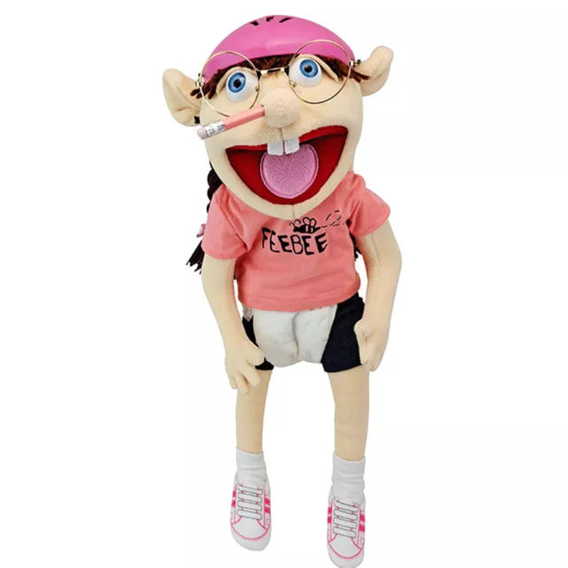 JEFFY PUPPET JEFFY Hand Puppet Cartoon Plush Toy 17'' Stuffed Doll Kids  Gift $23.73 - PicClick AU