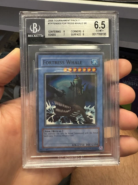 FORTRESS WHALE TP7-EN003 Super Rare Tournament Pack 7 PSA 7