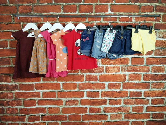 Pacchetto Bambine Età 12-18 Mesi Gap Zara Ecc Pantaloncini Tuta Da Gioco Top 86Cm