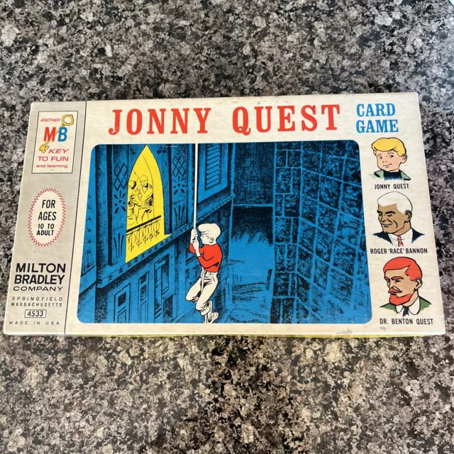 RARE 1964 Milton Bradley HANNA-BARBERA JONNY QUEST CARD GAME Higher End Complete 2