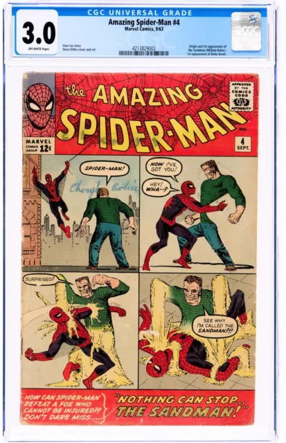 Amazing Spider-Man #4 (Sep 1963, Marvel Comics) CGC 3.0 GD/VG | 4213829002