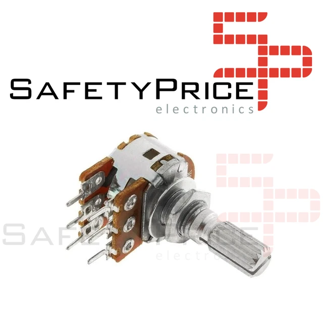 Potentiomètre Linéaire Double B50K - 50 KΩ - Neuf Sous Emballage (Réf. REF0255)