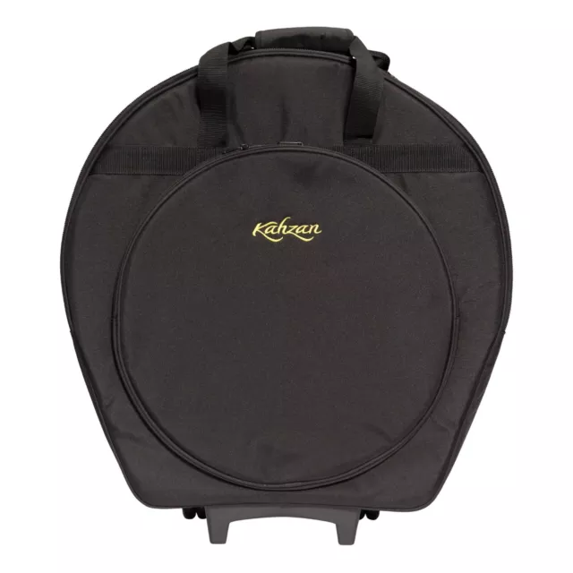 NEW Kahzan Deluxe Padded Cymbal Trolley Bag Carry Case Percussion (Black)