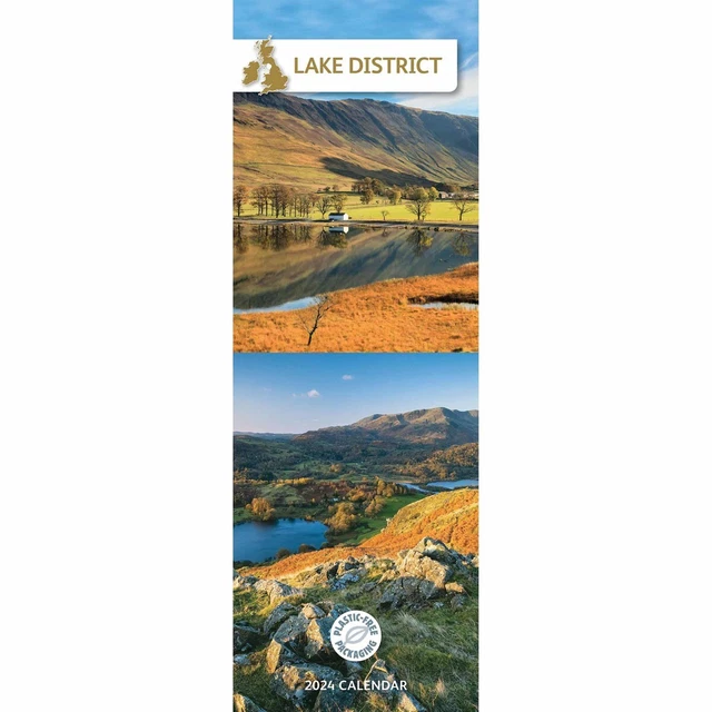 LAKE DISTRICT SLIM Calendar 2024 by Carousel Calendars 240710 8.66