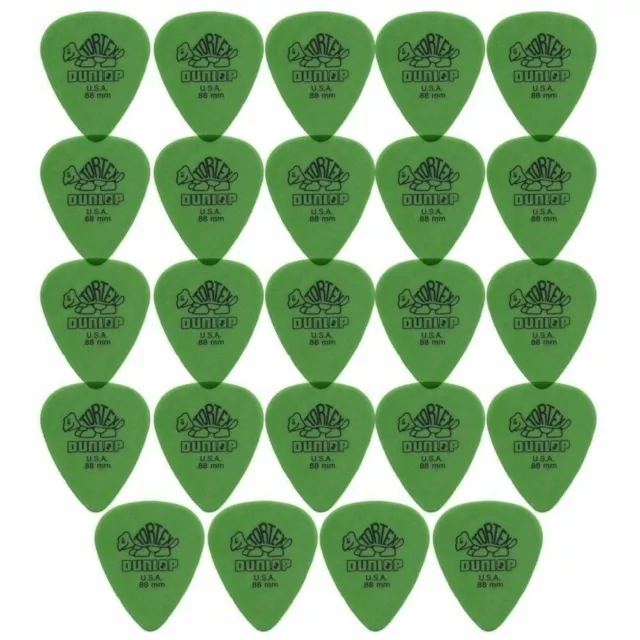 24 x Dunlop Tortex Standard 0.88mm Green Guitar Picks Bulk Bag