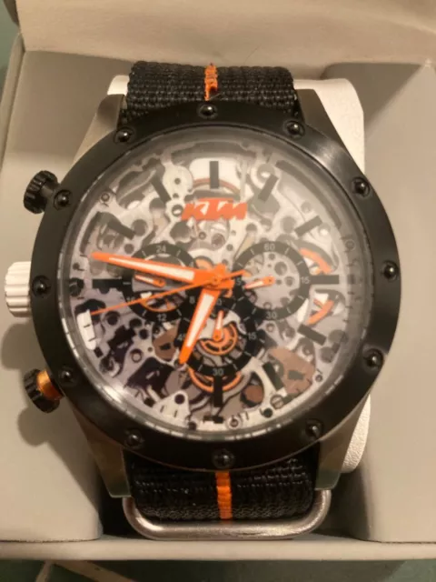 Used Mens Ktm Power Wear Chrono Limited Edition Wristwatch.