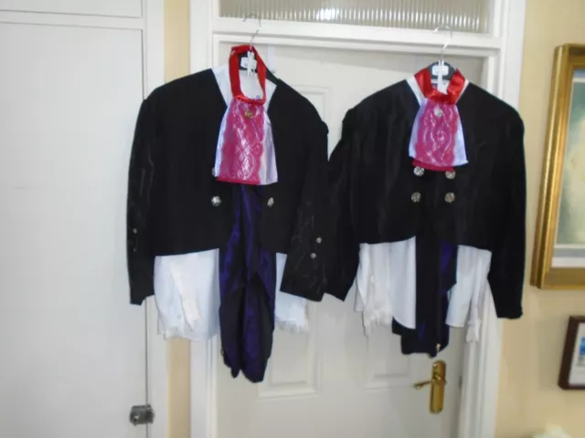 Dancers  costumes x 2  used  Georgian  girls/boys small medium sizes