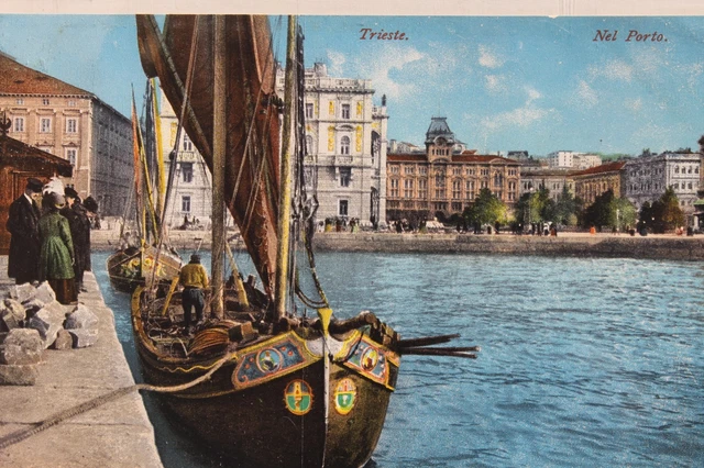 Trieste Molo S. Carlo - um 1905 - Wiener Werkstätte Postkarten
