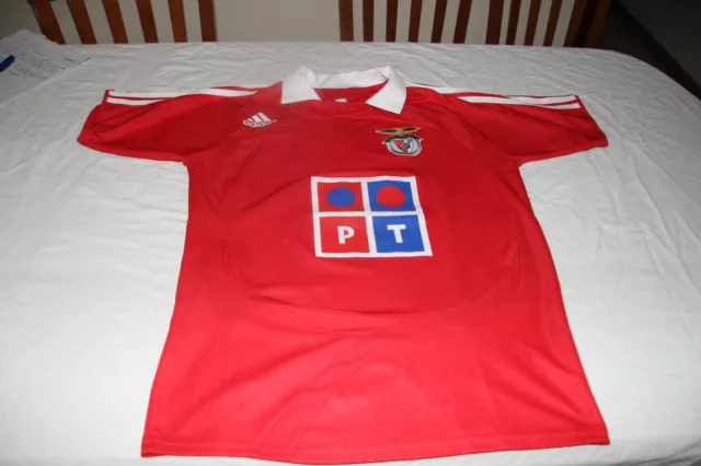 Camiseta FUTBOL BENFICA DE MARCA ADIDAS TALLA M PUBLICIDAD BANCO ESPIRITO SANTO