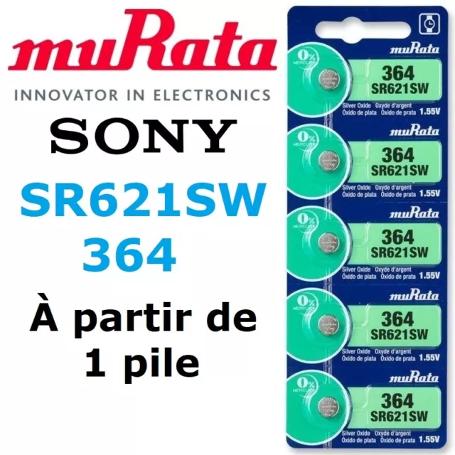 Pile bouton 377 Sony Murata SR626SW sans mercure